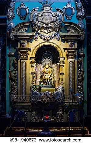 presbytery Baroque altarpiece, camarin of Mare de Deu de Bonany, a woodcarving tradition that attributes to medieval times, sitting in a chair with the Child Jesus. Bonany Hermitage. XVII. Petra. Mallorca century. Balearic Islands. Spain. View Large Photo Image Stock Image - presbytery Baroque altarpiece, camarin of Mare de Deu de Bonany, a woodcarving tradition that attributes to medieval times, sitting in a chair with the Child Jesus. Bonany Hermitage. XVII. Petra. Mallorca century. Balearic Islands. Spain.. Fotosearch