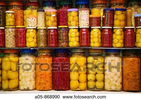 Preserved food, medina, Fes el Bali, Fes, Morocco View Large Photo Image Stock Image - Preserved food, medina, Fes el Bali, Fes, Morocco. Fotosearch