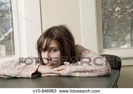 Preteen girl posing. View Large Photo Image Stock Image - Preteen girl posing.. Fotosearch