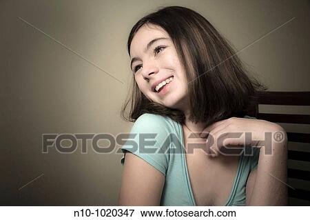 Preteen girl View Large Photo Image Stock Photo - Preteen girl. Fotosearch