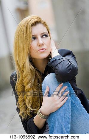 Pretty blonde young woman View Large Photo Image Stock Image - Pretty blonde young woman. Fotosearch