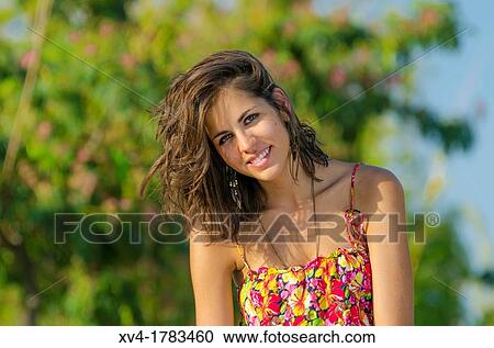 Pretty Brunette girl posed in Ebro riverside at ExpoZaragoza outdoors area, Saragossa, Aragon, Spain View Large Photo Image Stock Image - Pretty Brunette girl posed in Ebro riverside at ExpoZaragoza outdoors area, Saragossa, Aragon, Spain. Fotosearch