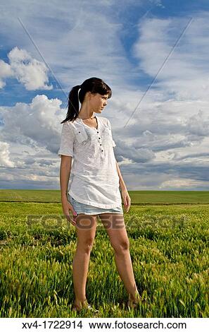 Pretty girl enjoy in the ruralscape, Aragon, Spain View Large Photo Image Picture - Pretty girl enjoy in the ruralscape, Aragon, Spain. Fotosearch
