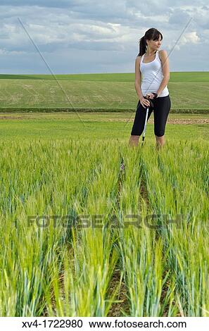Pretty girl enjoy in the ruralscape, Aragon, Spain View Large Photo Image Stock Image - Pretty girl enjoy in the ruralscape, Aragon, Spain. Fotosearch