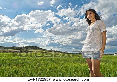 Pretty girl enjoy in the ruralscape, Aragon, Spain View Large Photo Image Stock Photo - Pretty girl enjoy in the ruralscape, Aragon, Spain. Fotosearch