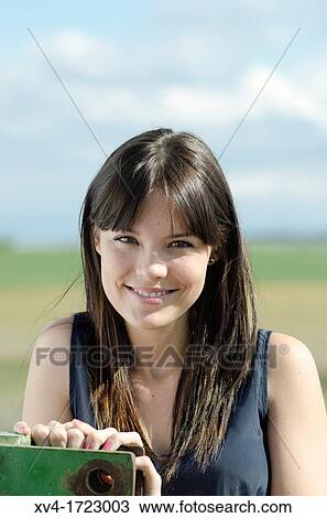 Pretty girl relaxing in the ruralscape and look at camera, Aragon, Spain View Large Photo Image Stock Image - Pretty girl relaxing in the ruralscape and look at camera, Aragon, Spain. Fotosearch