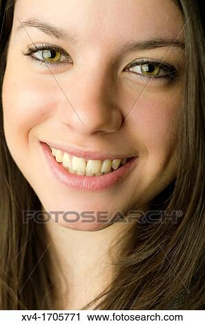 Pretty girl smile and look at camera View Large Photo Image Stock Image - Pretty girl smile and look at camera. Fotosearch