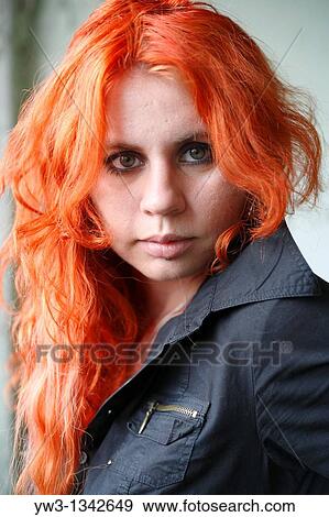 pretty redhead girl indoors in obsolete room View Large Photo Image Stock Photo - pretty redhead girl indoors in obsolete room. Fotosearch