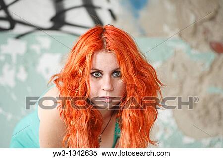Stock Photography - pretty redhead girl. Fotosearch