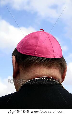 Stock Photography - priest in saint peter's square vatican rome. Fotosearch