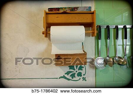 primer plano de pared con utensilios de cocina, foreground wall with kitchenware, View Large Photo Image Stock Image - primer plano de pared con utensilios de cocina, foreground wall with kitchenware,. Fotosearch