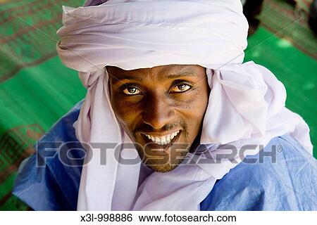Stock Photograph - Prince from Wadabe tribe Foularari Niger. Fotosearch
