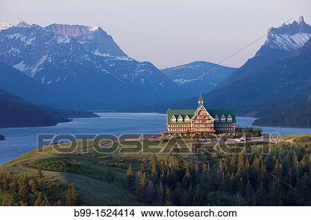 PRINCE OF WALES HOTEL WATERTON LAKES NATIONAL PARK ALBERTA CANADA View Large Photo Image Picture - PRINCE OF WALES HOTEL WATERTON LAKES NATIONAL PARK ALBERTA CANADA. Fotosearch