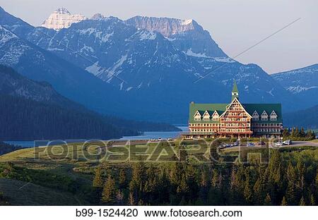 PRINCE OF WALES HOTEL WATERTON LAKES NATIONAL PARK ALBERTA CANADA View Large Photo Image Stock Image - PRINCE OF WALES HOTEL WATERTON LAKES NATIONAL PARK ALBERTA CANADA. Fotosearch
