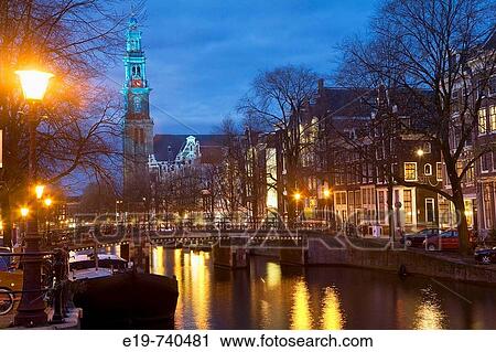 Prinsengracht & Westerkerk, Amsterdam, The Netherlands. Westerkerk Church & Prinsengracht View Large Photo Image Stock Image - Prinsengracht & Westerkerk, Amsterdam, The Netherlands. Westerkerk Church & Prinsengracht. Fotosearch