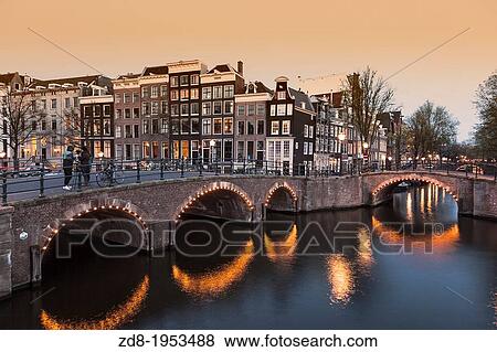 prinsengracht with leidsegracht in old town. amsterdam. View Large Photo Image Stock Photo - prinsengracht with leidsegracht in old town. amsterdam.. Fotosearch