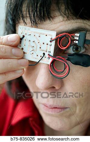 Printed circuit board, PCB. Mechanically support and electrically connect electronic components using conductive pathways, or traces. View Large Photo Image Stock Photograph - Printed circuit board, PCB. Mechanically support and electrically connect electronic components using conductive pathways, or traces.. Fotosearch