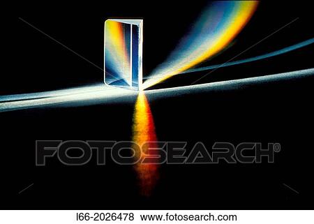Prism refracts light. View Large Photo Image Stock Photo - Prism refracts light.. Fotosearch