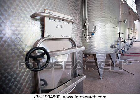 Processing and fermenting tanks at winery in Talagante Chile View Large Photo Image Stock Image - Processing and fermenting tanks at winery in Talagante Chile. Fotosearch