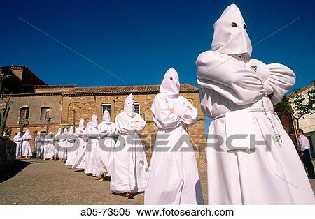 Procession of the Carrera. Maundy Thursday. Holy Week. Villarr? n de Campos. Zamora province. Castilla Le? n. Spain. View Large Photo Image Stock Photography - Procession of the Carrera. Maundy Thursday. Holy Week. Villarr? n de Campos. Zamora province. Castilla Le? n. Spain.. Fotosearch