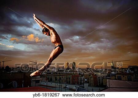 Professional Dancer striking a pose with the city of Barcelona in the background, Spain View Large Photo Image Stock Photo - Professional Dancer striking a pose with the city of Barcelona in the background, Spain. Fotosearch