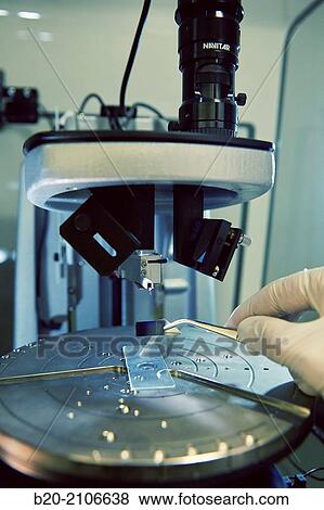 Stock Photo - Profilometer nanometer scale. Laboratory surfaces. Tecnalia Research and Innovation. Donostia. San Sebastian. Gipuzkoa. Basque Country. Spain. Europe.. Fotosearch