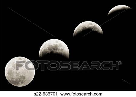Progression of a lunar eclipse. View Large Photo Image Stock Image - Progression of a lunar eclipse.. Fotosearch