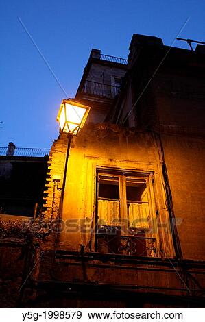 property with damaged wall at night in rome italy. View Large Photo Image Stock Photo - property with damaged wall at night in rome italy.. Fotosearch