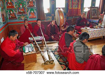 Propitiatory ritual in a private chapel, thimphu, Bhutan View Large Photo Image Stock Photo - Propitiatory ritual in a private chapel, thimphu, Bhutan. Fotosearch