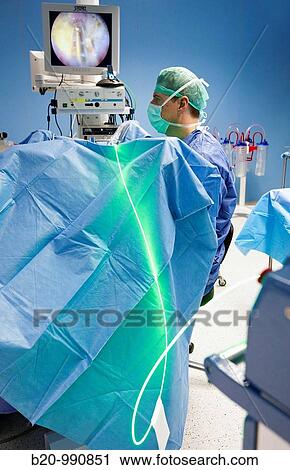 Prostate surgery using a green laser, urology. Hospital Policlinica Gipuzkoa, San Sebastian, Donostia, Euskadi, Spain View Large Photo Image Stock Image - Prostate surgery using a green laser, urology. Hospital Policlinica Gipuzkoa, San Sebastian, Donostia, Euskadi, Spain. Fotosearch