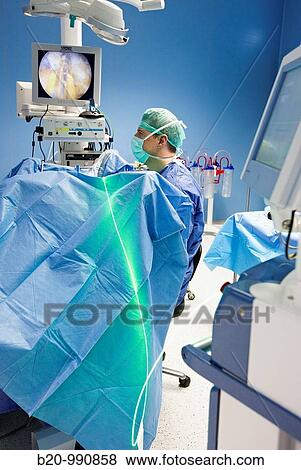 Prostate surgery using a green laser, urology. Hospital Policlinica Gipuzkoa, San Sebastian, Donostia, Euskadi, Spain View Large Photo Image Stock Photo - Prostate surgery using a green laser, urology. Hospital Policlinica Gipuzkoa, San Sebastian, Donostia, Euskadi, Spain. Fotosearch