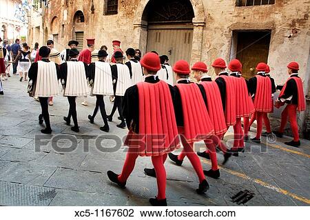 Provenzano Palio Parade, Siena, Tuscany, Italy View Large Photo Image Stock Image - Provenzano Palio Parade, Siena, Tuscany, Italy. Fotosearch