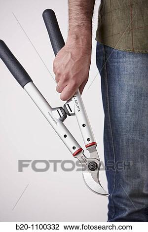 Stock Image - Pruning shears. Fotosearch