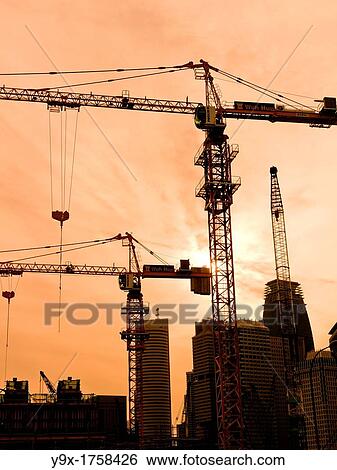 Stock Photograph - PSA Singapore Terminals is the world largest container transhipment hub, handling about one-fifth of the world's total container transhipment throughput. Fotosearch