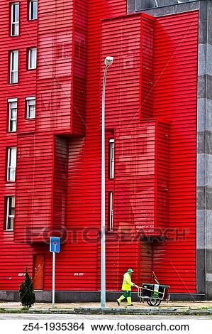 Picture - Public housing Vallecas, Madrid Spain. Fotosearch