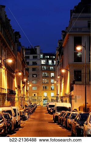Public lighting, Rue de La Baume, Paris 8, France. View Large Photo Image Stock Photo - Public lighting, Rue de La Baume, Paris 8, France.. Fotosearch