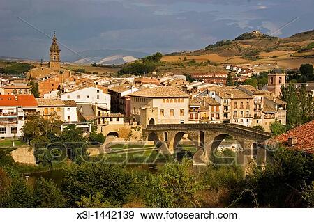 Puente de la Reina Gares, Navarra Spain View Large Photo Image Stock Photo - Puente de la Reina Gares, Navarra Spain. Fotosearch