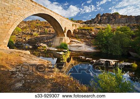 Puente del Arco y rio Alberche. Burgohondo, province of? vila, Spain View Large Photo Image Stock Photo - Puente del Arco y rio Alberche. Burgohondo, province of? vila, Spain. Fotosearch