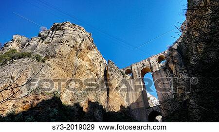 Puente Nuevo, bridge, Ronda, Malaga province, Spain View Large Photo Image Stock Photo - Puente Nuevo, bridge, Ronda, Malaga province, Spain. Fotosearch