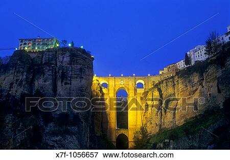 Puente Nuevo New Bridge on gorge ``tajo?? Ronda MBlaga province, Spain View Large Photo Image Stock Photo - Puente Nuevo New Bridge on gorge ``tajo?? Ronda MBlaga province, Spain. Fotosearch