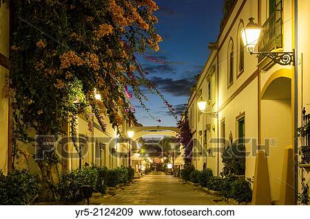 Stock Photo - Puerto de Mogan, Gran Canaria, Canary Islands, Spain.. Fotosearch