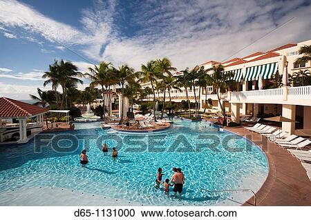 Puerto Rico, East Coast, Fajardo, El Conquistador Resort Hotel, swimming pool. View Large Photo Image Stock Image - Puerto Rico, East Coast, Fajardo, El Conquistador Resort Hotel, swimming pool.. Fotosearch