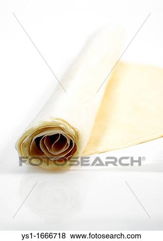 Stock Photo - Puff or Flaky Pastry against White Background. Fotosearch