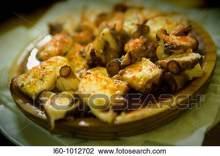 pulpo a feira, Santiago de Compostela, Galicia, Spain View Large Photo Image Stock Image - pulpo a feira, Santiago de Compostela, Galicia, Spain. Fotosearch
