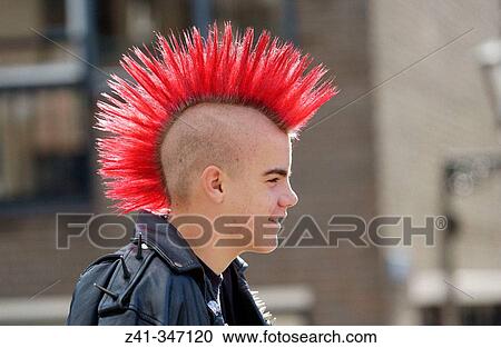 Stock Image - Punk boy. Fotosearch