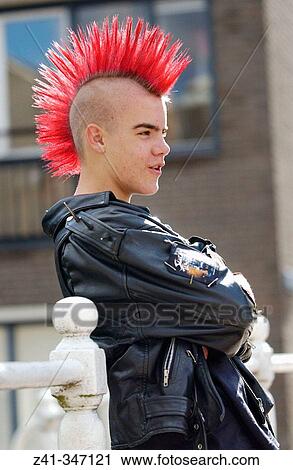 Punk boy View Large Photo Image Stock Image - Punk boy. Fotosearch