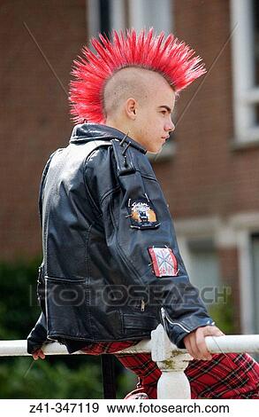 Stock Photo - Punk boy. Fotosearch