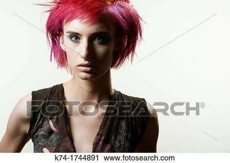 punk style girl View Large Photo Image Stock Image - punk style girl. Fotosearch