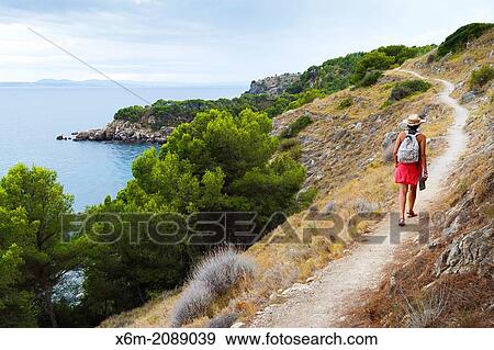 Stock Photo - Punta Falconera. Roses. Costa Brava, Gerona. Catalonia, Spain, Europe.. Fotosearch