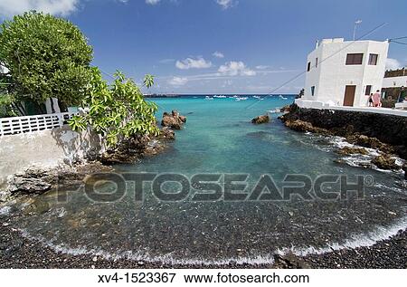 Punta Mujeres fishing village Lanzarote, Canary Islands, Spain View Large Photo Image Stock Photo - Punta Mujeres fishing village Lanzarote, Canary Islands, Spain. Fotosearch